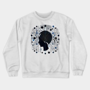 Brain structures - Surreal art Crewneck Sweatshirt